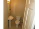 Cozy bathroom featuring pedestal sink and ceramic tile at 490 Culberson Sw St, Atlanta, GA 30310