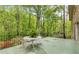 Relaxing outdoor patio area surrounded by lush landscaping and natural views at 1725 Timberland Ne Rd, Atlanta, GA 30345