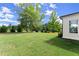 Lush backyard with ample green space and privacy, creating a serene outdoor oasis at 3552 Cedarvale Ct, Powder Springs, GA 30127