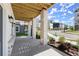 Spacious porch with detailed brickwork and elegant outdoor lighting at 1417 Coretta Scott Bnd, Atlanta, GA 30318