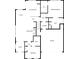 Detailed floor plan showcasing the layout of the main floor of the home, including the primary bedroom and living spaces at 3321 Hampreston Nw Way, Kennesaw, GA 30144