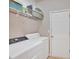 Functional laundry room with modern appliances and storage shelving at 3321 Hampreston Nw Way, Kennesaw, GA 30144