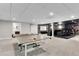 Finished basement featuring a recreation area and home theatre at 1400 Squire Ln, Cumming, GA 30041