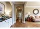 Inviting foyer with hardwood floors and elegant decor at 2049 Kinderton Manor Dr, Johns Creek, GA 30097