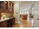Gourmet kitchen with stainless steel appliances and granite countertops at 2049 Kinderton Manor Dr, Johns Creek, GA 30097