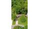 Aerial view of a traditional home nestled among lush trees, with a large yard and driveway at 2700 Sandstone Dr, Lawrenceville, GA 30043