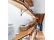 Butler's pantry with wooden shelving for ample storage at 2700 Sandstone Dr, Lawrenceville, GA 30043
