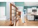The kitchen is adjacent to a butler's pantry with open shelving at 2700 Sandstone Dr, Lawrenceville, GA 30043