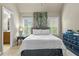 Cozy bedroom with natural light, large window views and ensuite access at 101 Fernwood Dr, Woodstock, GA 30188