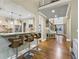 Beautiful kitchen featuring a breakfast bar, stainless steel appliances, granite counters and hardwood floors at 101 Fernwood Dr, Woodstock, GA 30188