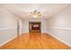 View of the downstairs area of basement leading to living room with adjacent wet bar at 732 Sweet Gum Way, Canton, GA 30115