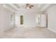 Large bedroom includes access to an outdoor deck, and adjoins a bathroom and closet at 732 Sweet Gum Way, Canton, GA 30115