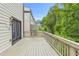 Spacious wooden deck overlooks a lush green landscape, offering a serene outdoor retreat at 3493 Monarch Ave, Duluth, GA 30096