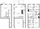 A detailed floor plan showcases the layout of this home, including the living spaces, bedrooms and bathrooms at 3493 Monarch Ave, Duluth, GA 30096