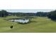 Picturesque golf course with serene lake views and manicured greens, creating a peaceful and enjoyable experience at 850 Cog Hl, Mcdonough, GA 30253
