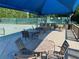 Shaded seating area overlooking well-maintained tennis courts for community members at 850 Cog Hl, Mcdonough, GA 30253