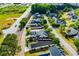 Aerial view of a residential neighborhood showcasing tree-lined streets and well-maintained homes at 2752 Nautical Way, Villa Rica, GA 30180