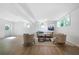 Bright living room with new flooring, light walls, natural light and tastefully appointed furniture at 830 Lee Nw Dr, Marietta, GA 30060