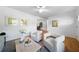 Bright living room featuring hardwood floors, white walls, and modern decor at 830 Lee Nw Dr, Marietta, GA 30060