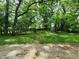 View of the backyard, with trees and grass, and a pathway leading to a shed at 1321 Snapfinger Rd, Decatur, GA 30032