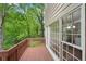 A tranquil view from the back deck, showcasing an outdoor space perfect for relaxing and enjoying nature at 2650 Wendell Creek Ln, Snellville, GA 30039