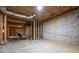 Unfinished basement space ready for customization and featuring exposed framework at 2930 Burnt Hickory Nw Rd, Marietta, GA 30064