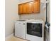 Laundry room with modern washer and dryer at 2930 Burnt Hickory Nw Rd, Marietta, GA 30064
