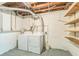 Laundry room with a washer and dryer and exposed ductwork at 3430 Shorelake Dr, Tucker, GA 30084