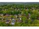 A vast expanse of treetops covers a charming neighborhood with well-spaced homes at 5595 Timson Ln, Johns Creek, GA 30022