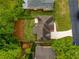 Bird's eye view of a well-manicured backyard featuring fresh landscaping and a verdant lawn at 5595 Timson Ln, Johns Creek, GA 30022