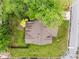 Aerial view of a well-maintained property with lush landscaping, and a well manicured backyard at 72 Griggs Sw St, Marietta, GA 30064