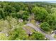 Aerial view showing the property's proximity to lush greenery, residential streets and nearby neighborhood amenities at 72 Griggs Sw St, Marietta, GA 30064
