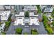 Overhead shot of the apartment complex showing a large pool, lounge area and well-maintained landscaping at 850 Piedmont Ne Ave # 1409, Atlanta, GA 30308