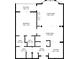 Detailed floor plan showcasing a spacious layout, highlighting the bedroom, living room, and kitchen areas at 850 Piedmont Ne Ave # 1409, Atlanta, GA 30308