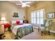 Comfortable bedroom featuring neutral paint, carpeted floors, and a bed with decorative pillows at 2859 Seagrave Way, Marietta, GA 30066