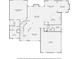 Detailed floor plan showcasing the layout of the house and room dimensions at 3580 Bulloch Lake Rd, Loganville, GA 30052