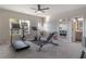 Spacious home gym featuring an exercise bike, treadmill, and natural light at 360 Winston Cir, Canton, GA 30114