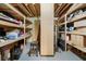 Basement storage with shelving units, offering ample space for organization and storage at 4442 Freeman Rd, Marietta, GA 30062