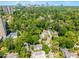 Beautiful aerial view showcasing the lush greenery and peaceful neighborhood surrounding the property at 104 Terrace Ne Dr # 1, Atlanta, GA 30305