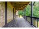 Under-deck patio with views of the backyard at 279 Sturry Dr, Mcdonough, GA 30252