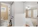 Hallway leads to laundry/bathroom and bedroom, offering convenience and style at 798 Saint Charles Ne Ave # 7, Atlanta, GA 30306