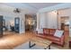 Open-concept living area showcasing seamless flow and hardwood floors at 1004 Spruce Creek Ln, Lawrenceville, GA 30045