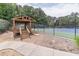 Community tennis courts and viewing platform enhance the lifestyle at 1004 Spruce Creek Ln, Lawrenceville, GA 30045