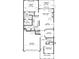 Floor plan of the lower level of a new home, featuring the owner's suite, kitchen, great room, and bedroom #2 at 1307 Cedarcrest Blvd, Acworth, GA 30101