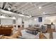 Finished basement showcasing a recreational area, neutral decor, and bright recessed lighting with new floors at 250 Hembree Rd, Roswell, GA 30075