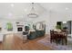 Spacious living area blends indoor comfort with access to a serene outdoor setting at 250 Hembree Rd, Roswell, GA 30075