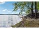 Picturesque waterfront with a dock on a sunny day, providing a serene setting for relaxation and recreation at 5122 Cantrell Se Pt, Acworth, GA 30101