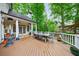 Spacious back deck area with outdoor seating and heater, perfect for entertaining or relaxing outside at 1412 Lanier Ne Mnr, Atlanta, GA 30319