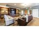 Cozy basement with a media center, comfortable seating, and neutral wall colors at 1412 Lanier Ne Mnr, Atlanta, GA 30319