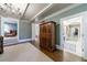 Hallway featuring doorway views to the bedroom and bathroom areas at 1412 Lanier Ne Mnr, Atlanta, GA 30319